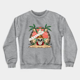 "Oceanoholic" Beach and Surf Design Crewneck Sweatshirt